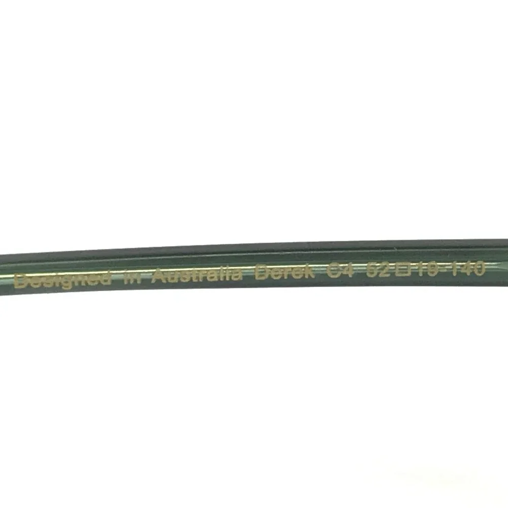Iconik Eyeglasses Frames Derek C4 Green Tortoise Square Horn Rim 52-19-140
